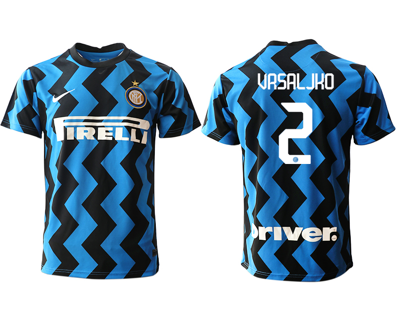 Men 2020-2021 club Inter Milan home aaa versio #2 blue Soccer Jerseys
